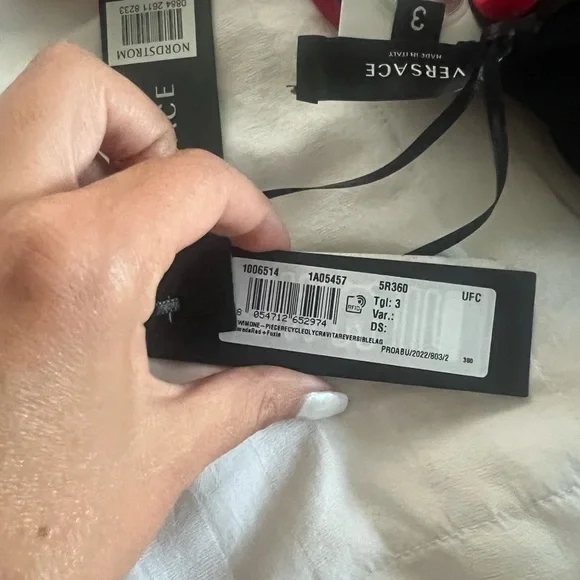 NWT VERSACE Neon Logo One-Piece Swimsuit Geometric Print Size 3 (M/L) AUTHENTIC - Picture 5 of 7